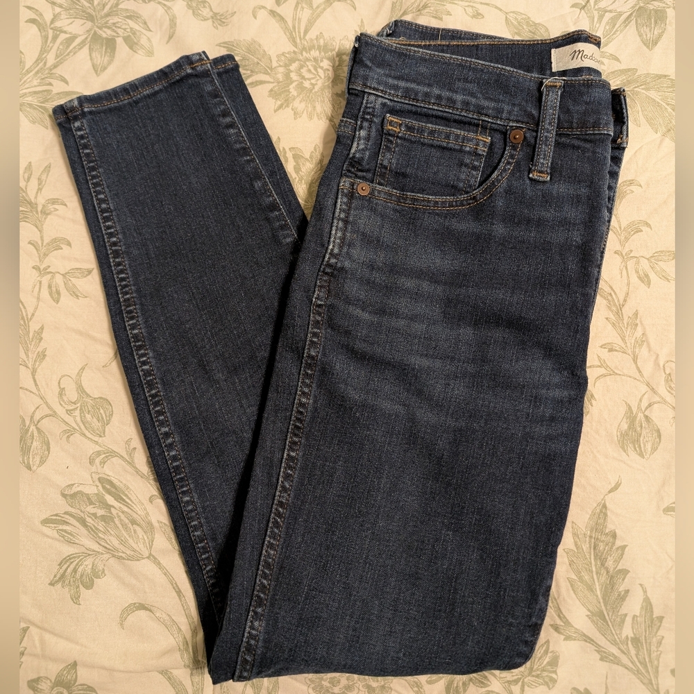 Madewell Women's 10" High Rise Skinny Jeans - Dark Wash